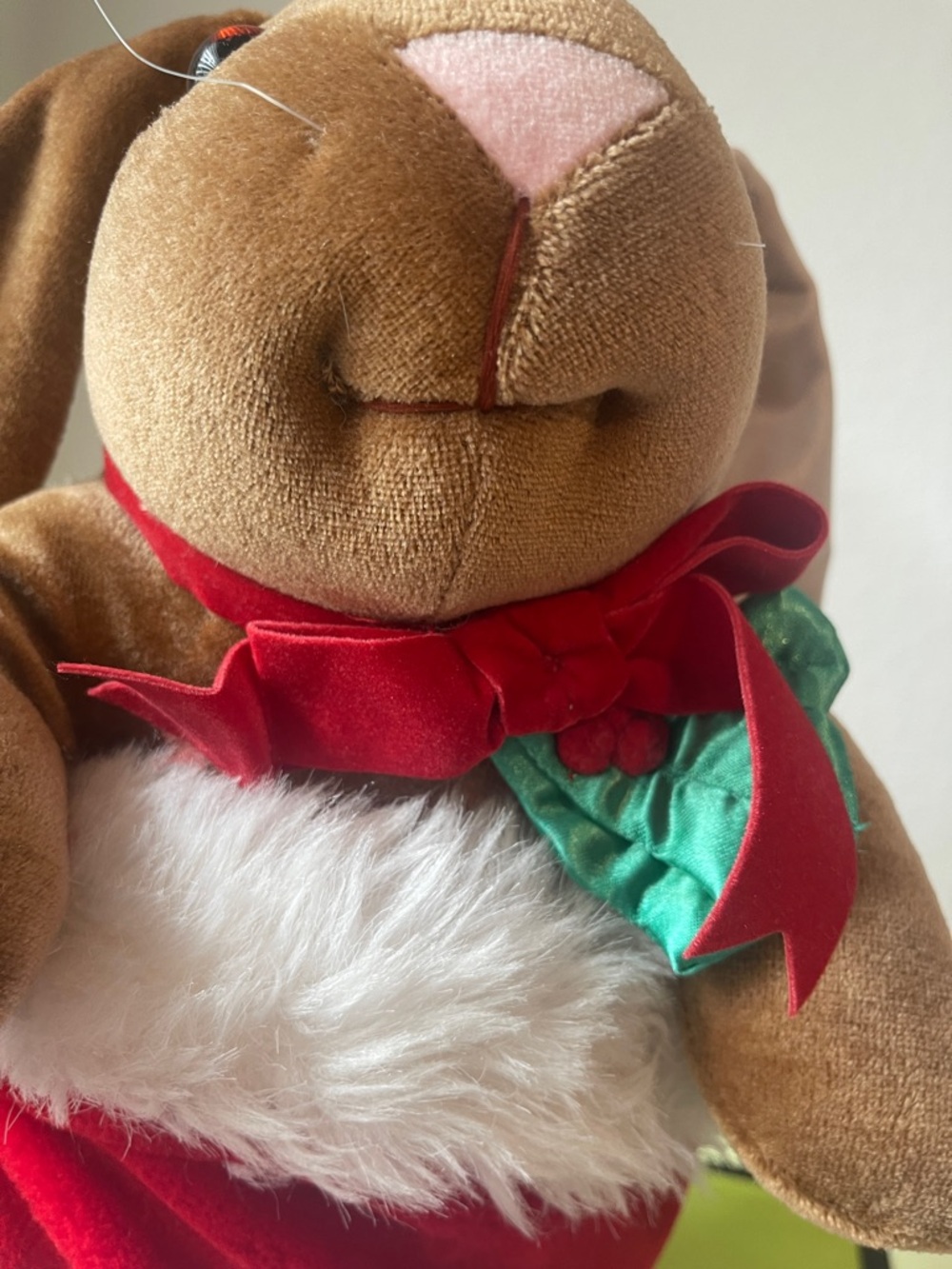 Vintage Christmas Velveteen Rabbit - Picture 8 of 17
